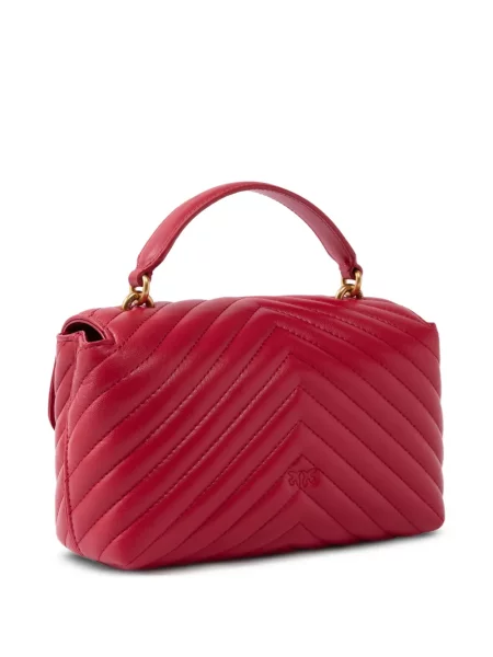 Matlasat geantă shopper Pinko roșu
