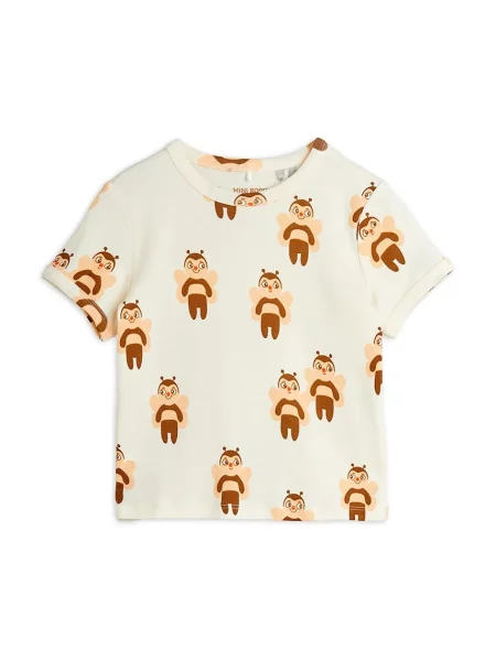 Mini Rodini tričko Bees béžové