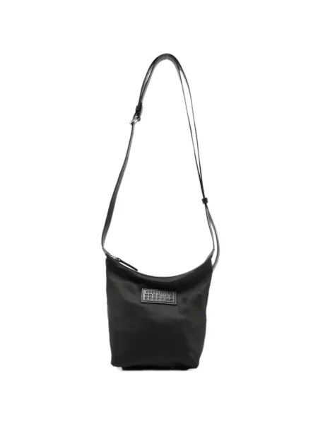 Geanta crossbody Mm6 Maison Margiela cu autograf negru