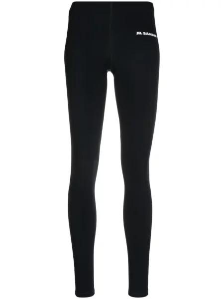 Leggings Jil Sander cu imagine negru