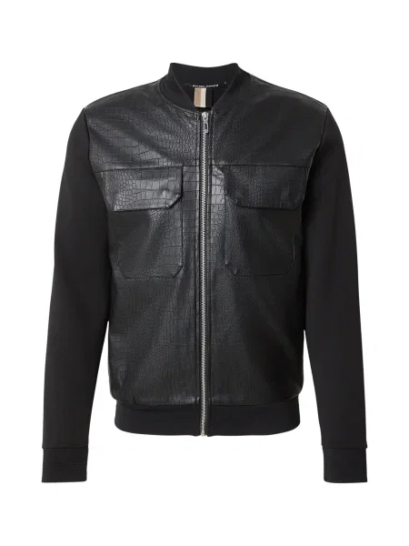 ANTONY MORATO Přechodná bunda MAGLIA FELPA' černá