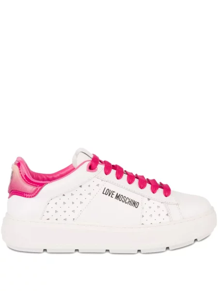 Sneakerși Love Moschino alb