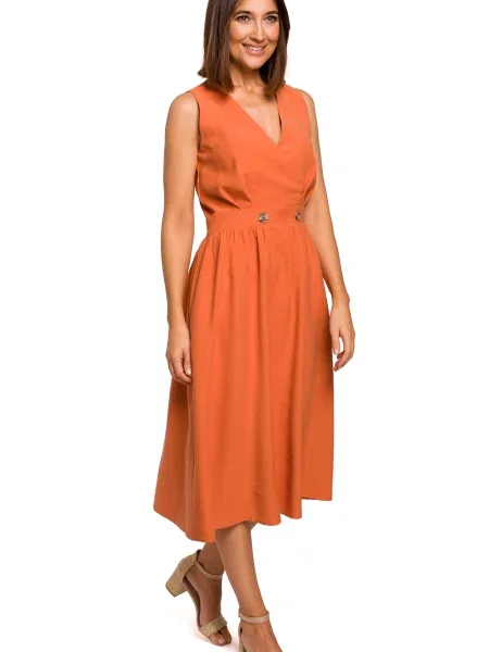 Obleka Stylove oranžna