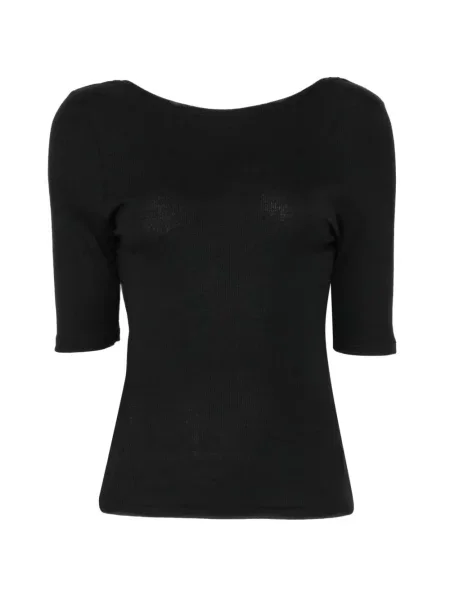Top Repetto cu broderie negru