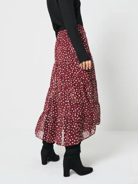 Спідниця бордовий