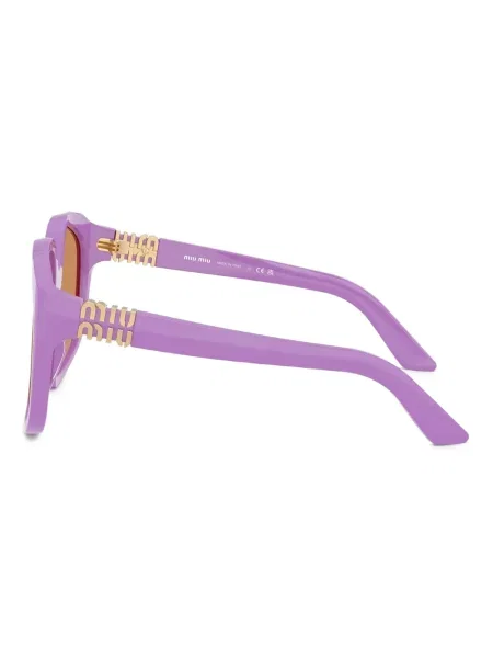 Ochelari de soare Miu Miu Eyewear cu imprimeu geometric violet