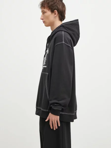 Кофта adidas Originals Wabash з капюшоном з принтом чорний