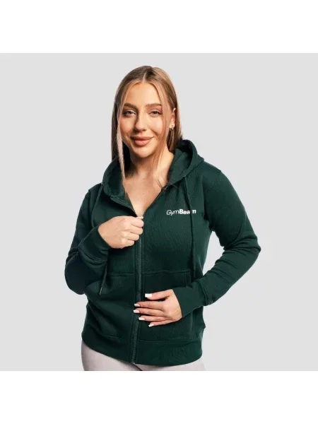 Bluza fitness z kapturem i zamkiem Zipper