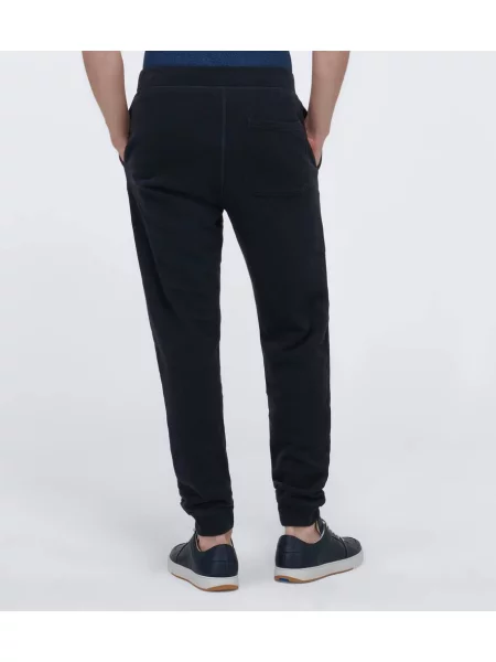 Pantaloni sport Sunspel negru