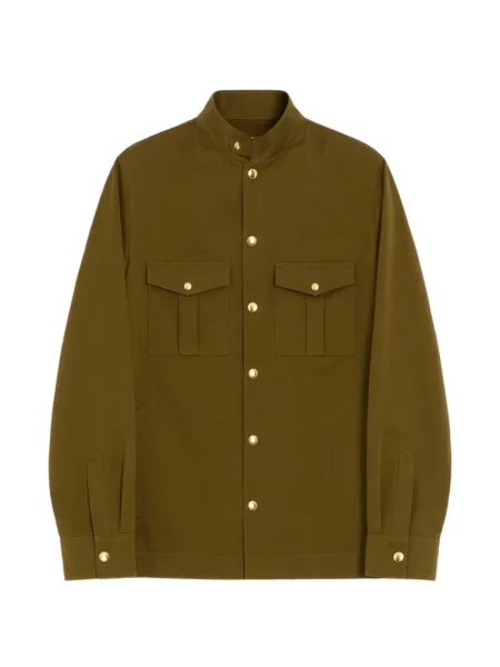 Geacă cămașă Valentino Garavani cu broderie verde
