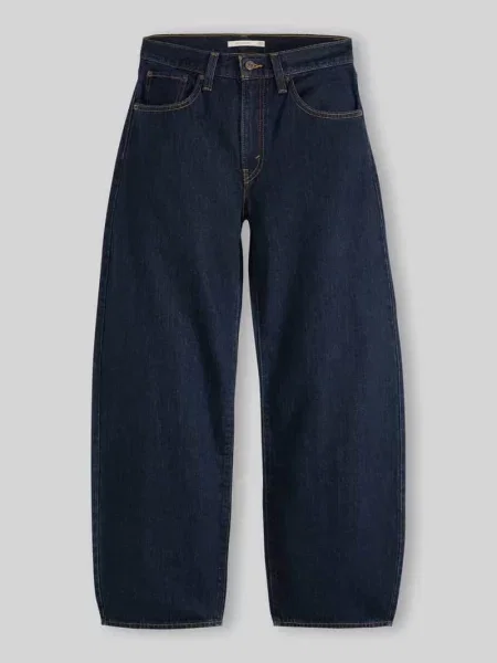 Jeansy Wide & Loose Fit z czystej bawełny Levi's granatowe