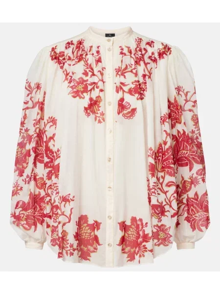Bluză Etro cu model floral alb