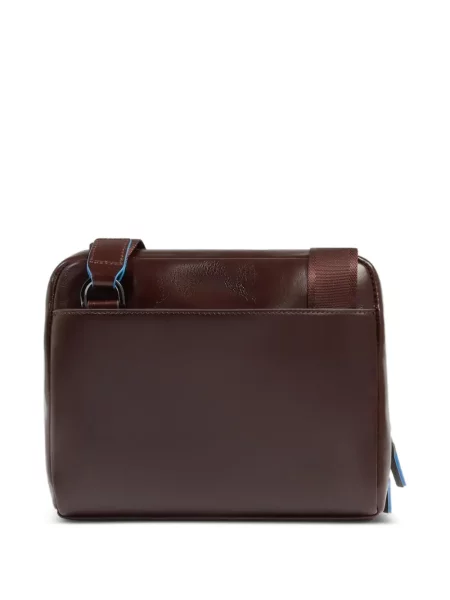 Bőr crossbody táska Piquadro barna