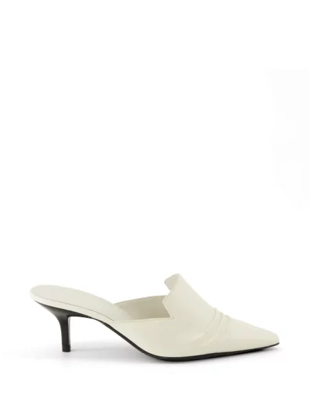 Papuci tip mules Iro alb