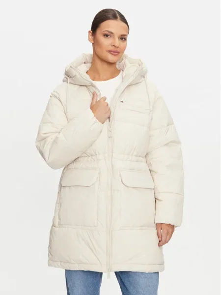 Tommy Jeans Geacă de iarnă Vail bej