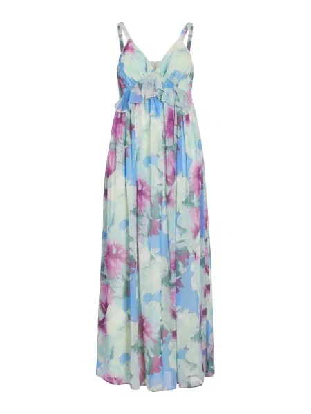 VILA Rochie de vară VIPEONY deschis / galben pastel / verde pastel / lila albastru