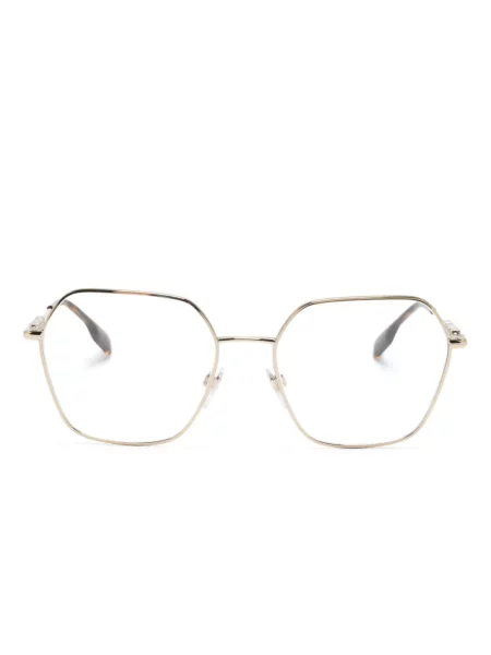 Ochelari de soare Burberry Eyewear cu imprimeu geometric maro