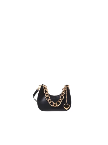 Torebka Love Moschino skórzana czarna