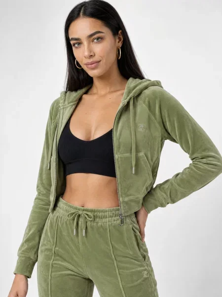 Juicy Couture Hanorac Madison  închis verde