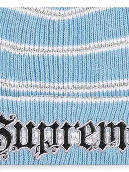 Căciulă Supreme cu dungi albastru