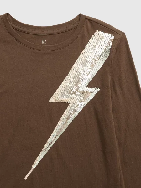 Tricou copii Gap maro