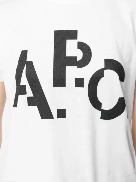 Tricou A.p.c. cu imagine alb
