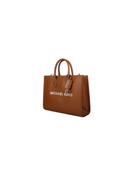 Shopperka Michael Kors skórzana brązowa