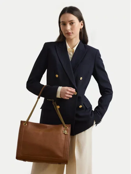 Kabelka Lauren Ralph Lauren hnědá
