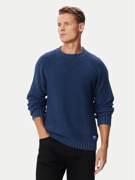 HUGO Pulover Sondye Bleumarin Oversize