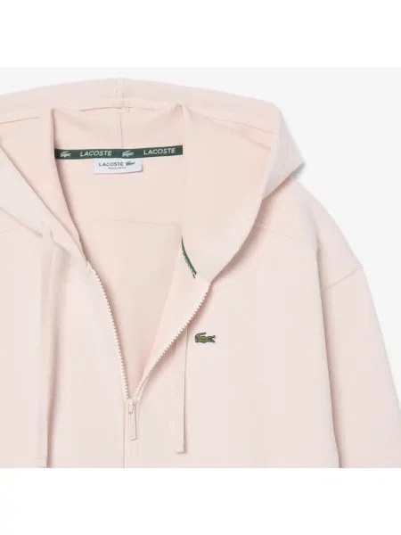 Lacoste Bluza Z Kapturem Z Piki Na różowa