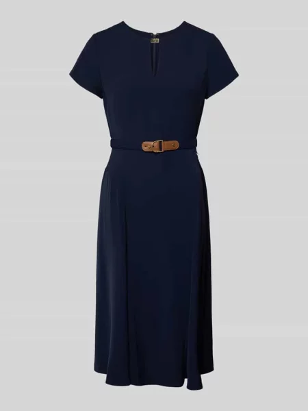 Lauren Ralph Lauren sukienka biznesowa Kobiety niebieski jednolity 34 granatowa