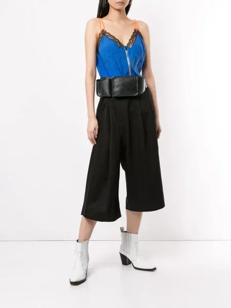 Prošívaná pás kabelka Chanel Pre-owned černá