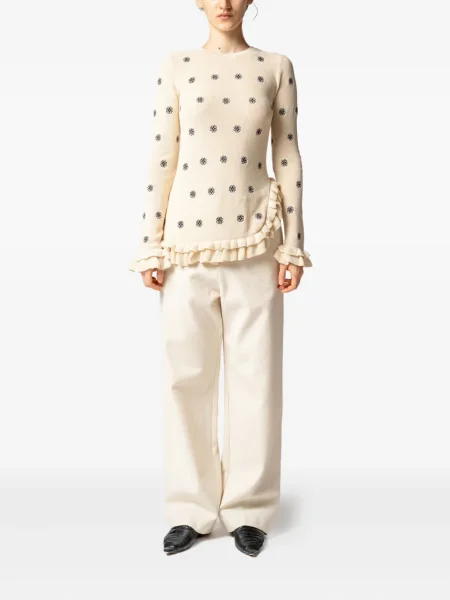 Top Muller Of Yoshiokubo cu model floral cu volane