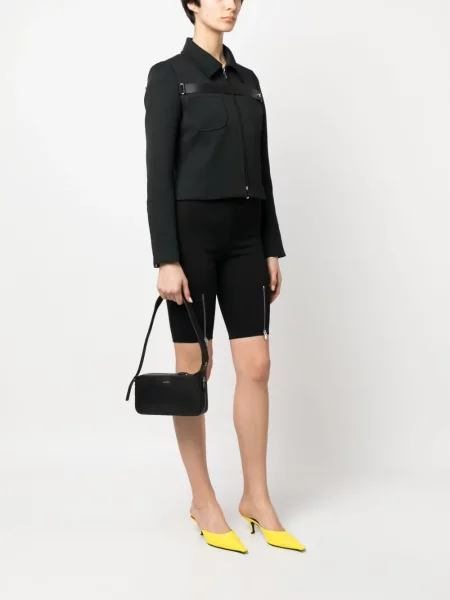 Geantă de mână Courreges din piele negru