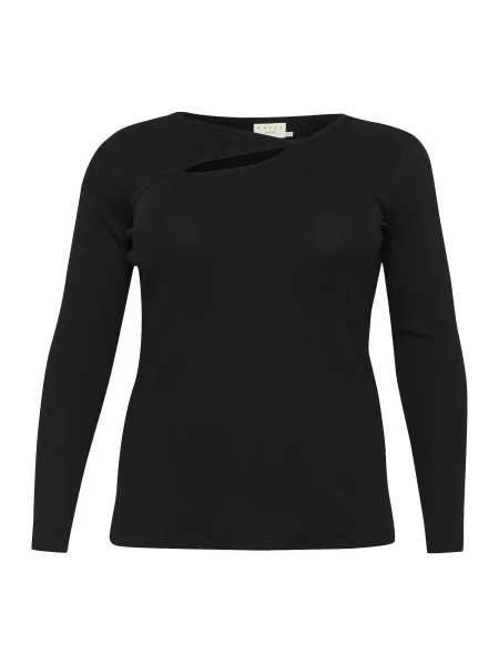 KAFFE CURVE Tričko čierna