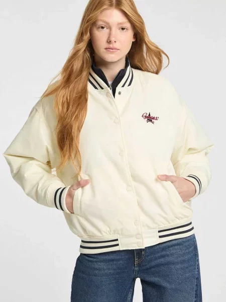 Бомбер Guess Jeans білий