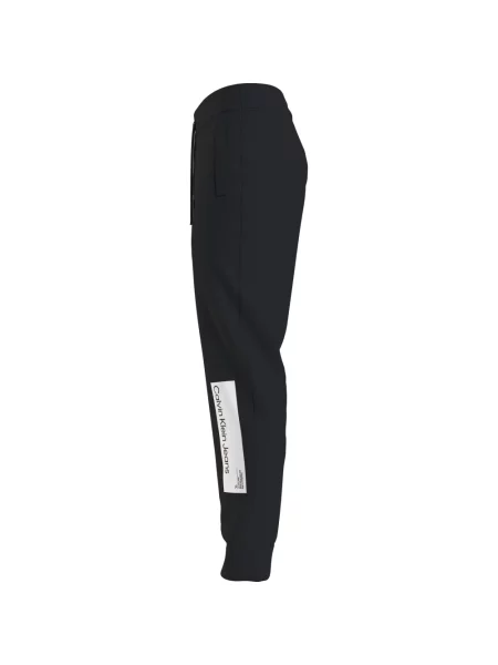 Spodnie Calvin Klein Jeans polarowe z logo czarne