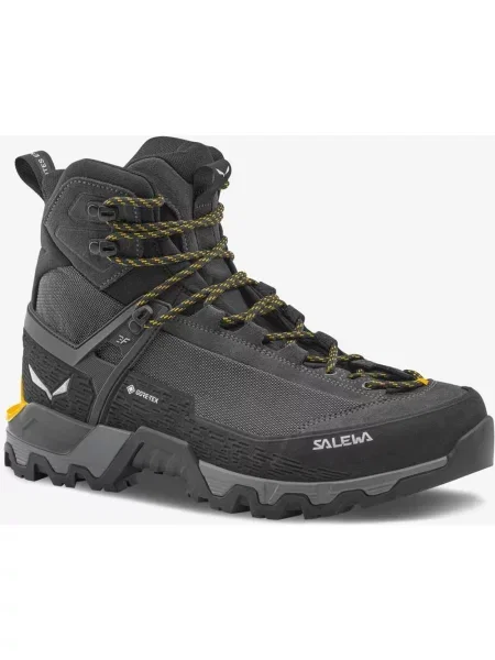 Buty trekkingowe Salewa MTN Trainer 3 Tech Mid GORE-TEX szaroczarny żółty 40 szare