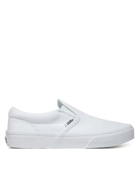 Tenis superge Vans Classic Slip On bela