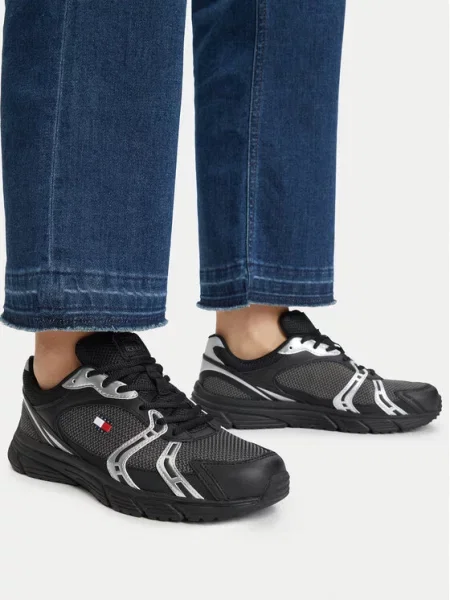 Tenisice Tommy Jeans Tjw Modern Runner crna