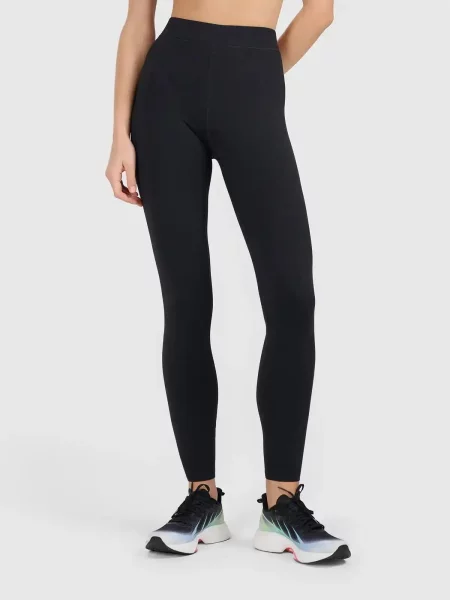 Legginsy fitness z wysokim stanem czarne
