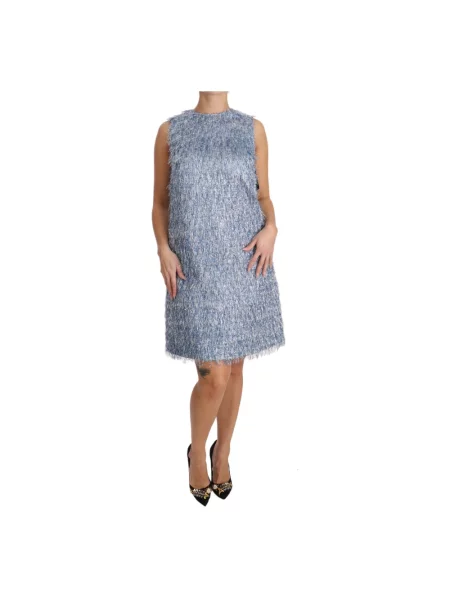 Sukienka mini Dolce And Gabbana biznesowa niebieska