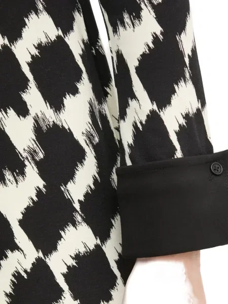 Cămașă Dvf Diane Von Furstenberg cu imagine cu imprimeu abstract negru