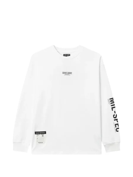 Lung tricou Izzue cu imagine alb