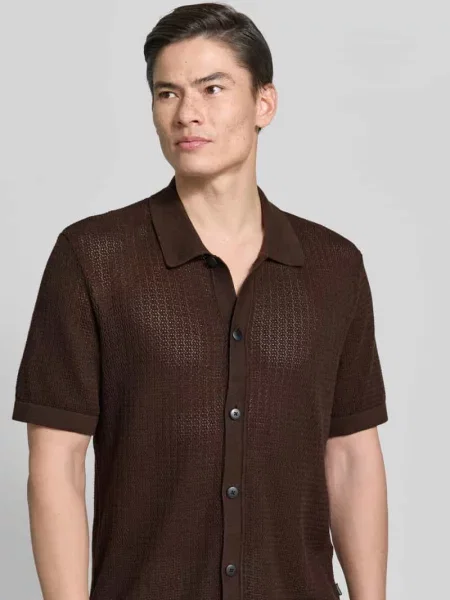 Koszula casualowa o kroju regular fit w imitacji dzianiny model Owen' Jack & Jones Premium