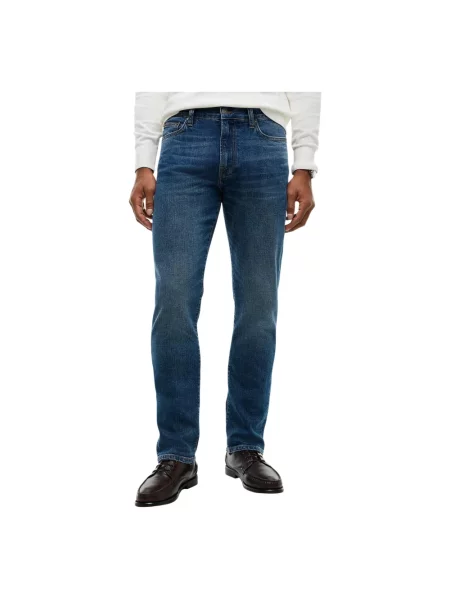 Jeansy straight leg Tommy Hilfiger Denton niebieskie