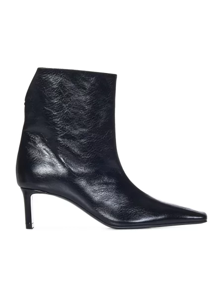 Buty do kostki Khaite skórzane czarne