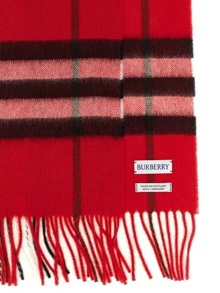 Kašmyro pledas šalikas Burberry raudona