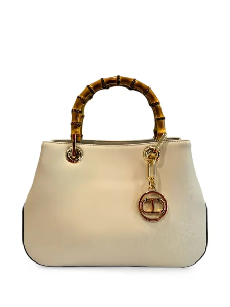 Geantă shopper Twinset din bambus