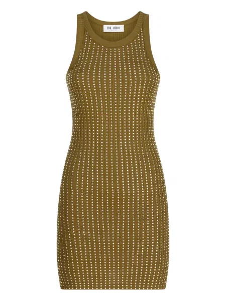 Rochie midi The Attico până la genunchi de costum verde